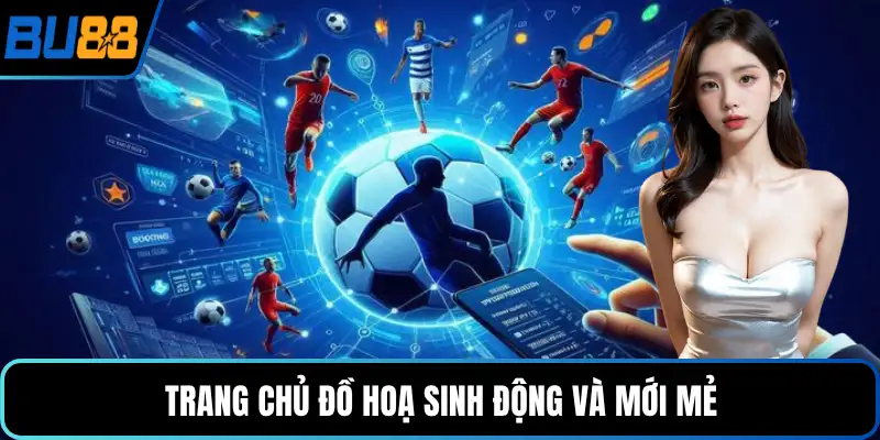 Trang chủ đồ hoạ sinh động và mới mẻ